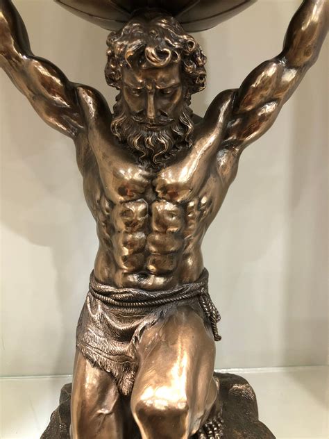 Atlas Titan God Of Ancient Greece Who Held The World Upon His Etsy In