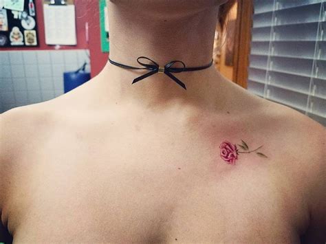 Rose Collar Bone Tattoo Collar Bone Tattoo Tattoos Bone Tattoos