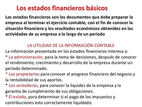 Estados Financieros Basicos