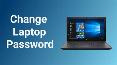 How To Change Laptop Password Windows 10 Youtube
