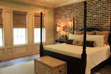 Brick Wall Bedroom Design Ideas Cleo Desain