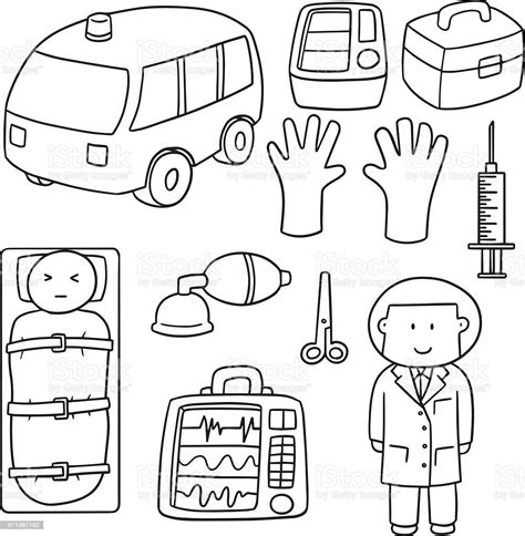 Vector Set Of Medical Equipment Stock Illustration Download Image Now