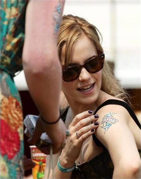 Emma Watson Tramp Stamp Tattoo In Short Shorts Fullbody Tattoos Hot