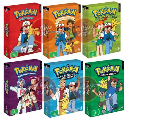 Pokemon Complete Season 1 2 3 4 5 6 Box Set 36 Dvd New Ebay