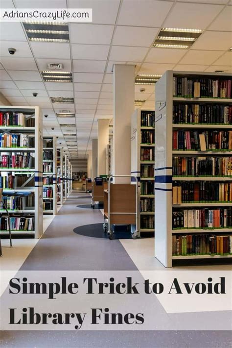 Simple Trick To Eliminate Library Fines Adrians Crazy Life