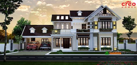 Double Floor Kerala Home Design 3399 Sq Ft | Kerala house ...