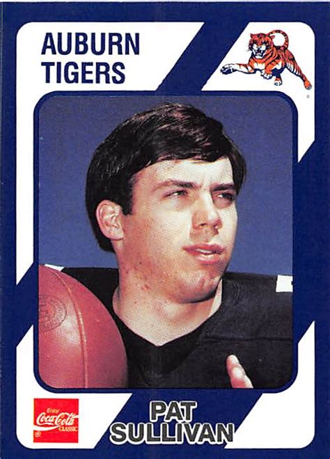 Pat Sullivan Football Card Auburn Tigers 1989 Collegiate Collection