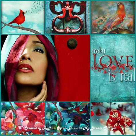 Red And Turquoise By Reyhan Seran Dursun Color Schemes Colour