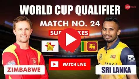 Sri Lanka Vs Zimbabwe Live Today🔴 ️ World Cup Qualifiers 02 July 2023