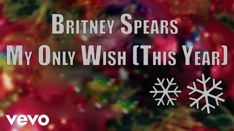 Britney Spears My Only Wish This Year Official Audio Youtube