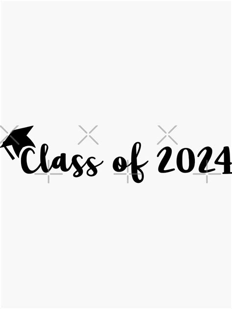 Class Of 2024 Sticker For Sale By Phoebesstore Redbubble