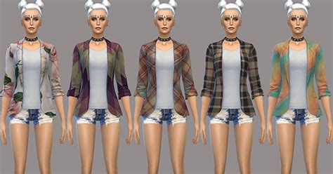 My Sims 4 Blog 10 Retextured Blazers For Females By Peachysims