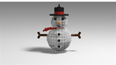 Lego Moc Snowman By Hackules Rebrickable Build With Lego