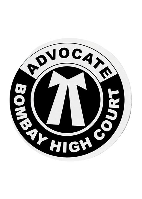 Advocate Sticker For Car Bombay High Court 199