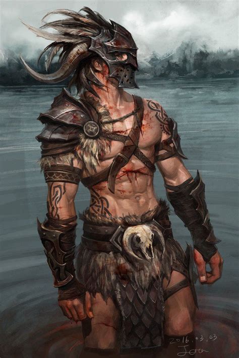 Barbarian By Jera Y Imaginaryladyboners Fantasy Character Art
