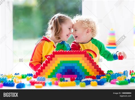 Child Playing Colorful Image And Photo Free Trial Bigstock