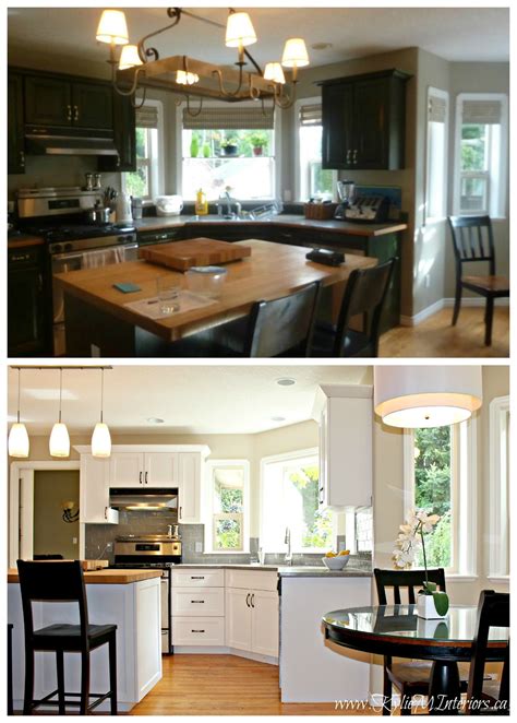 Flashy hardware and a colorful backsplash. kitchen with low natural light. Ideas for how to make it ...