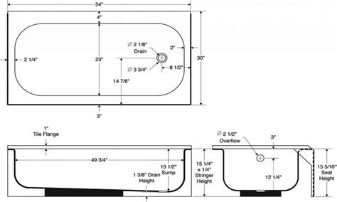 Bathtub sizes and standard bathtub dimensions chart. Bathtub Sizes Standard — Schmidt Gallery Design