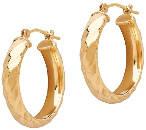 Eternagold Twisted Hoop Earrings 14k Gold —