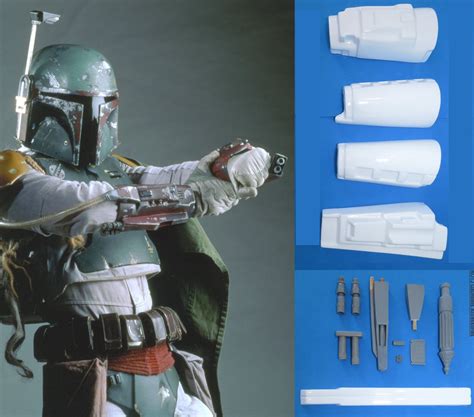 Sw Boba Fett Rotj Gauntlets Armor Kit Mando Costume Prop Etsy