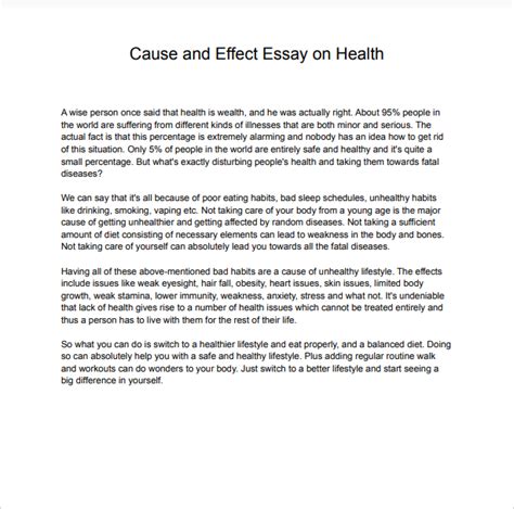 🌱 What Is A Cause And Effect Paragraph Cause And Effect Essay Outline