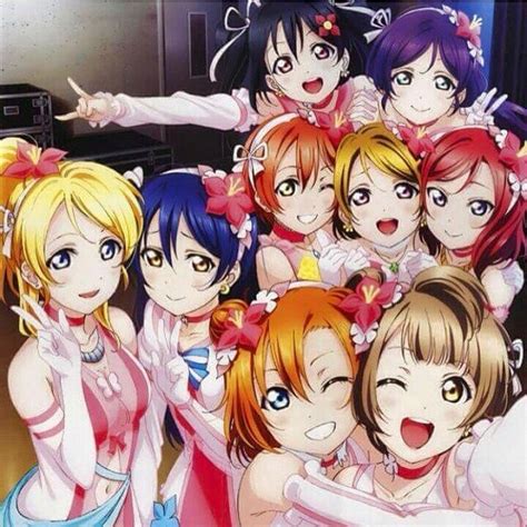 The Group Of Idols From Love Live カワイイアニメ アニメの女の子 イラスト