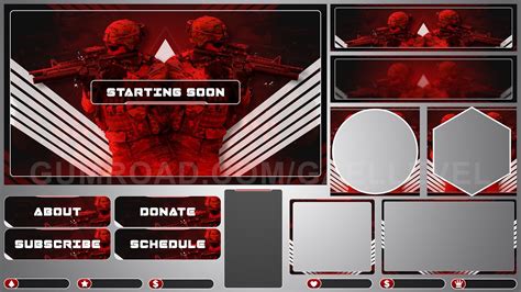 Twitch Overlay Pack Stream Graphics Package For Obs Studio Streamlabs