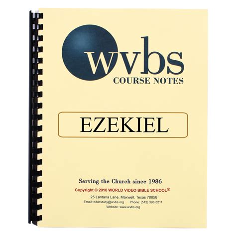 Ezekiel Spiral Bound Notebook Wvbs Store