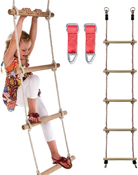 Kid Outdoor Climbing Rope Ladder Ninja Ladder Toy Ninja Warrior