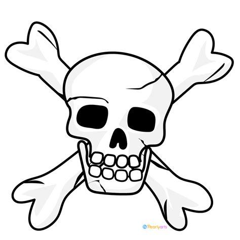 Free Skull And Crossbones Clipart Png File Pearly Arts