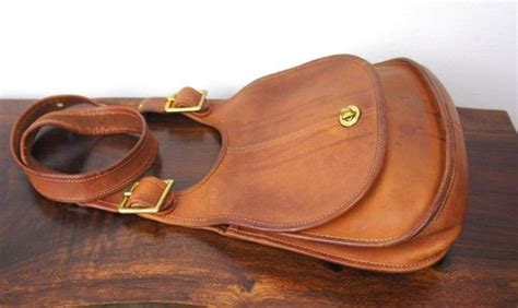 Vintage Coach Saddle Bag Side Pouch Purse British Tan Leather Etsy