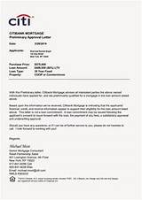 Mortgage Pre Approval Letter Example
