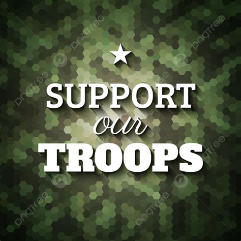 Support Our Troops Military Army Poster Template Download On Pngtree