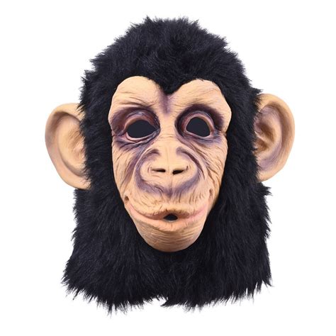 Funny Orangutan Mask Animal Head Mask Monkey Headwear Halloween Party