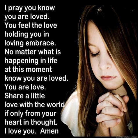 Loves Prayer For You Sending Love To The World