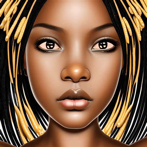 Beautiful Brown Skinned Black Woman · Creative Fabrica