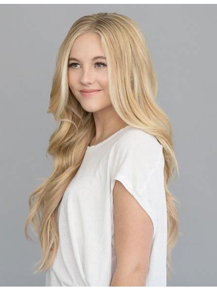 Long Blonde Lace Front Wigs Without Bangs
