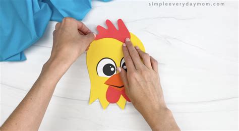 Paper Plate Rooster Craft For Kids Free Template