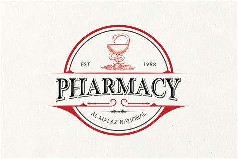 The Logo For Pharmacy Al Amaz National Is Shown In Red And Black On A