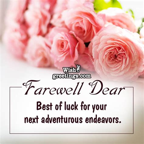 Farewell Wishes For Seniors