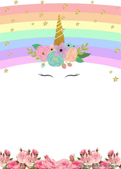 Printable Unicorn Birthday Card Design Eat Repeat Merry Unicorn Free