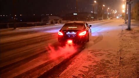 Cls 63 Snow Drift Amazing Exhaust Youtube