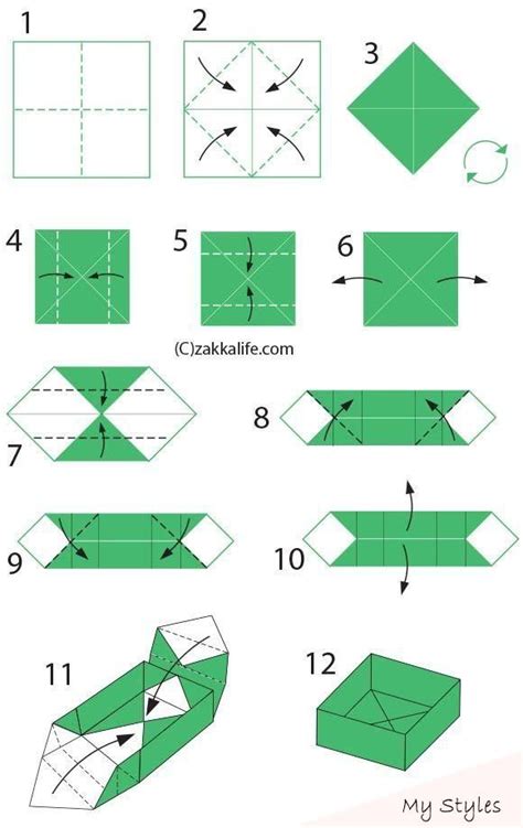 Box Origami With Lid Albanydexter