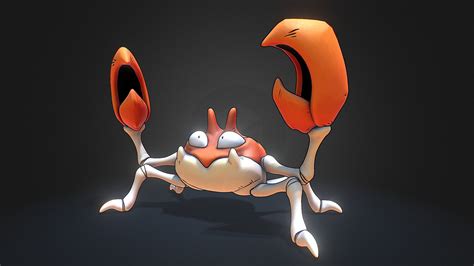 krabby pokemon 3d model by 3dlogicus [494f18b] sketchfab