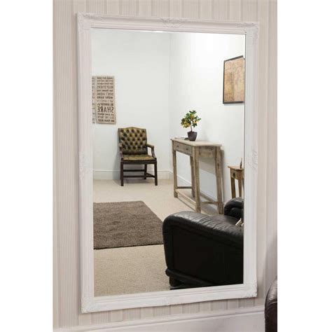 Decorative White Antique French Style Wall Mirror Homesdirect365