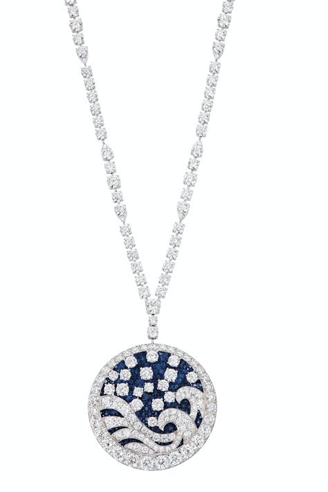Diamond And Sapphire Wave Necklace Graff Christies