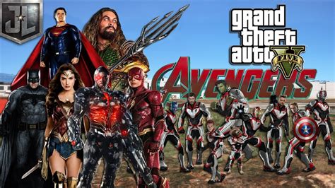 Justice League Vs The Avengers Gta 5 Pc Mods Youtube
