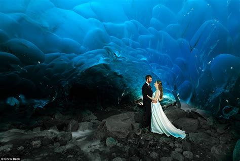 Breathtaking Images Of A Bride And Groom Inside An Alaskan