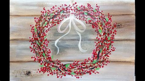 Learn How To Paint A Super Easy And Fun Rustic Wreath On