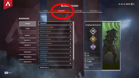 How To Show Unlock Change Stats Tracker In Apex Legends Banner